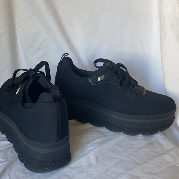 Authentic Prada black platform sneakers - Picture 2 of 9